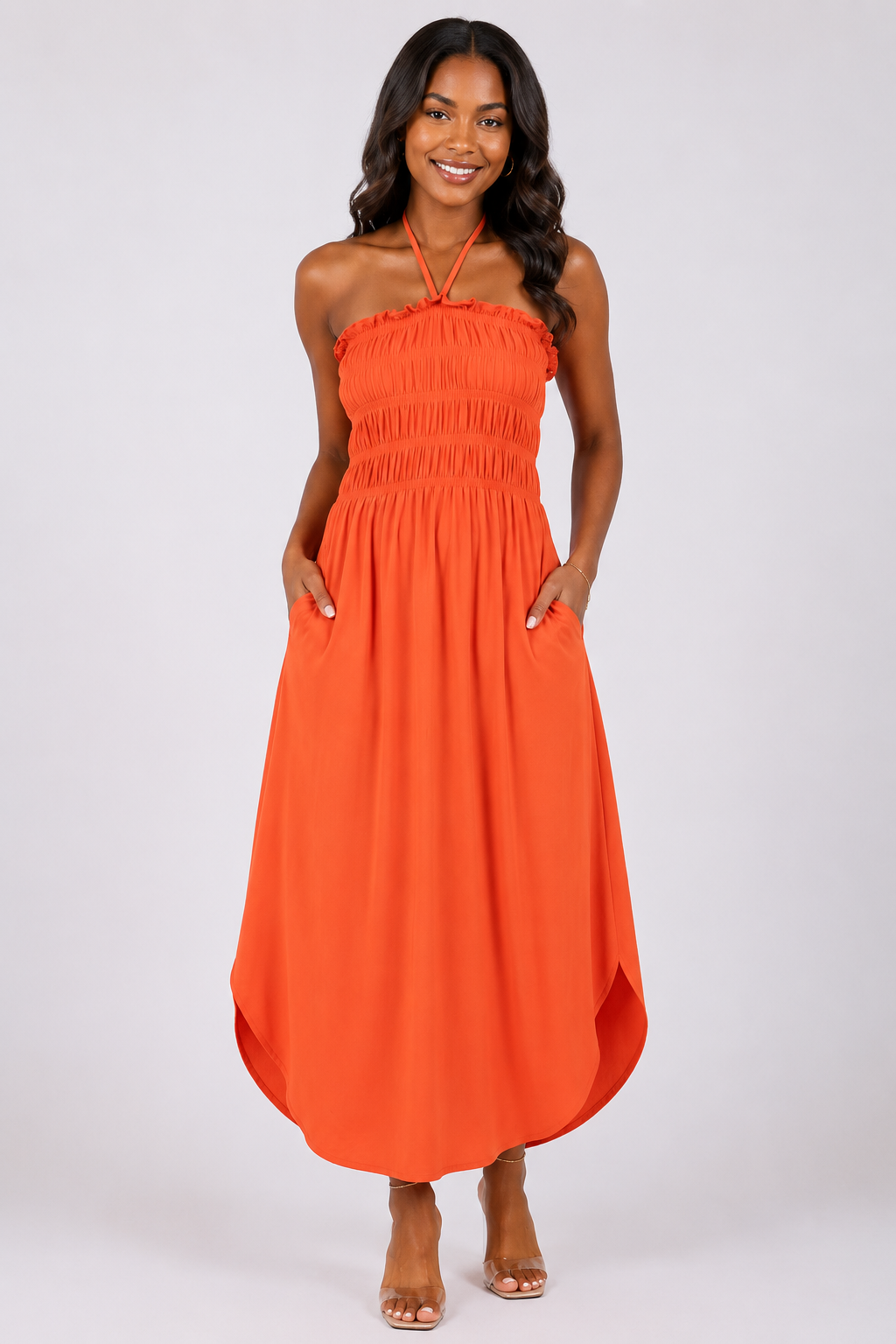 Orange Crush Maxi Dress