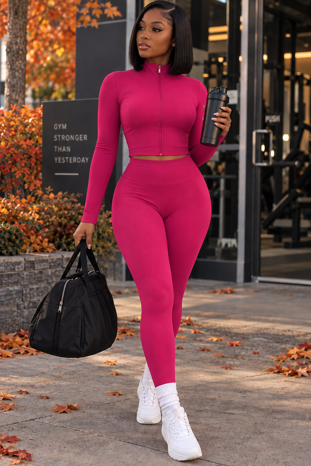 Fall Flex Active Set – Hot Pink