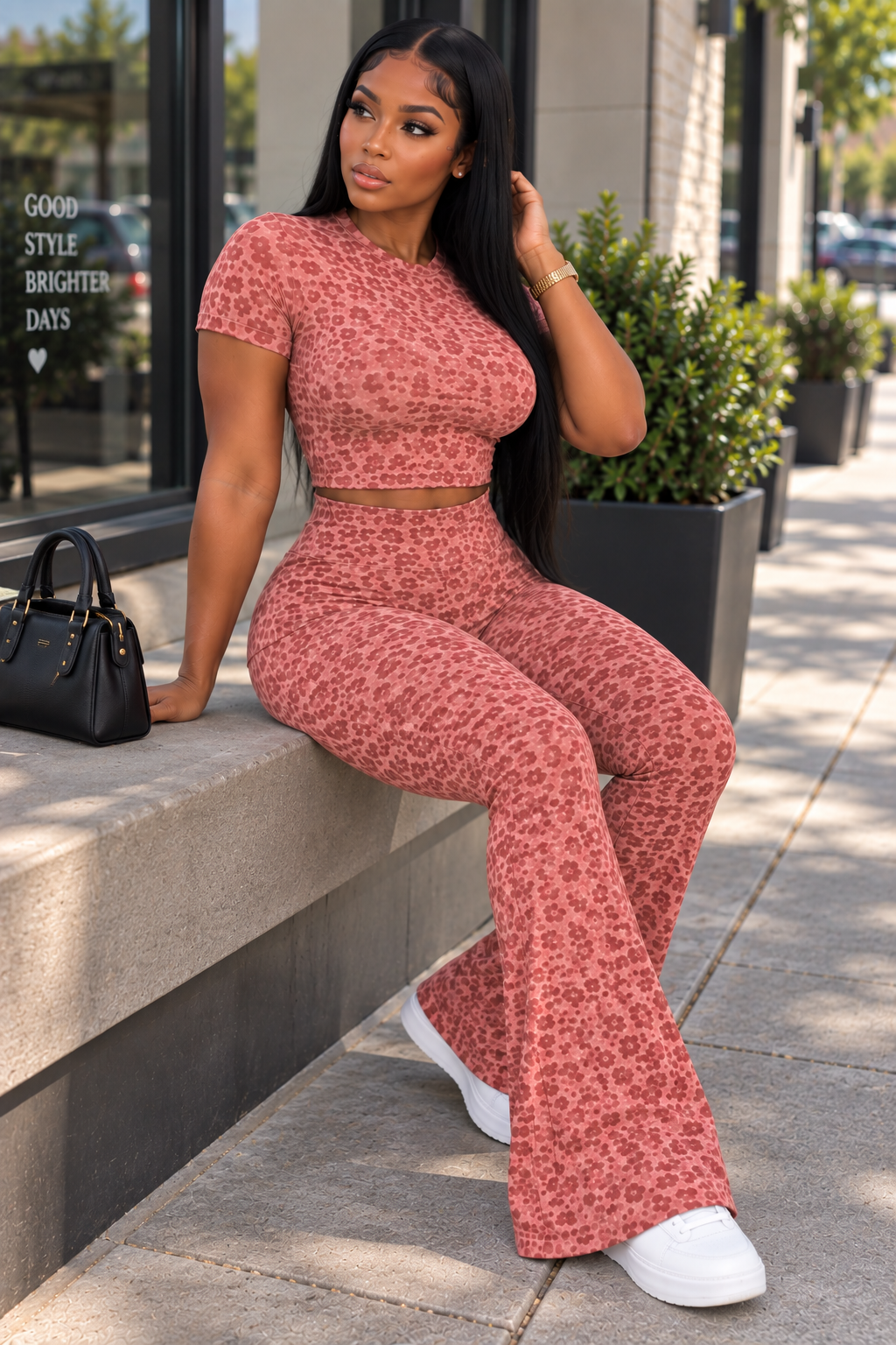 Active 2piece set-Cheetah Print