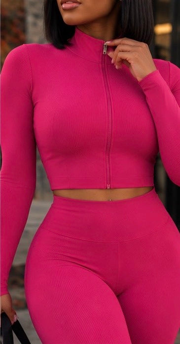 Fall Flex Active Set – Hot Pink