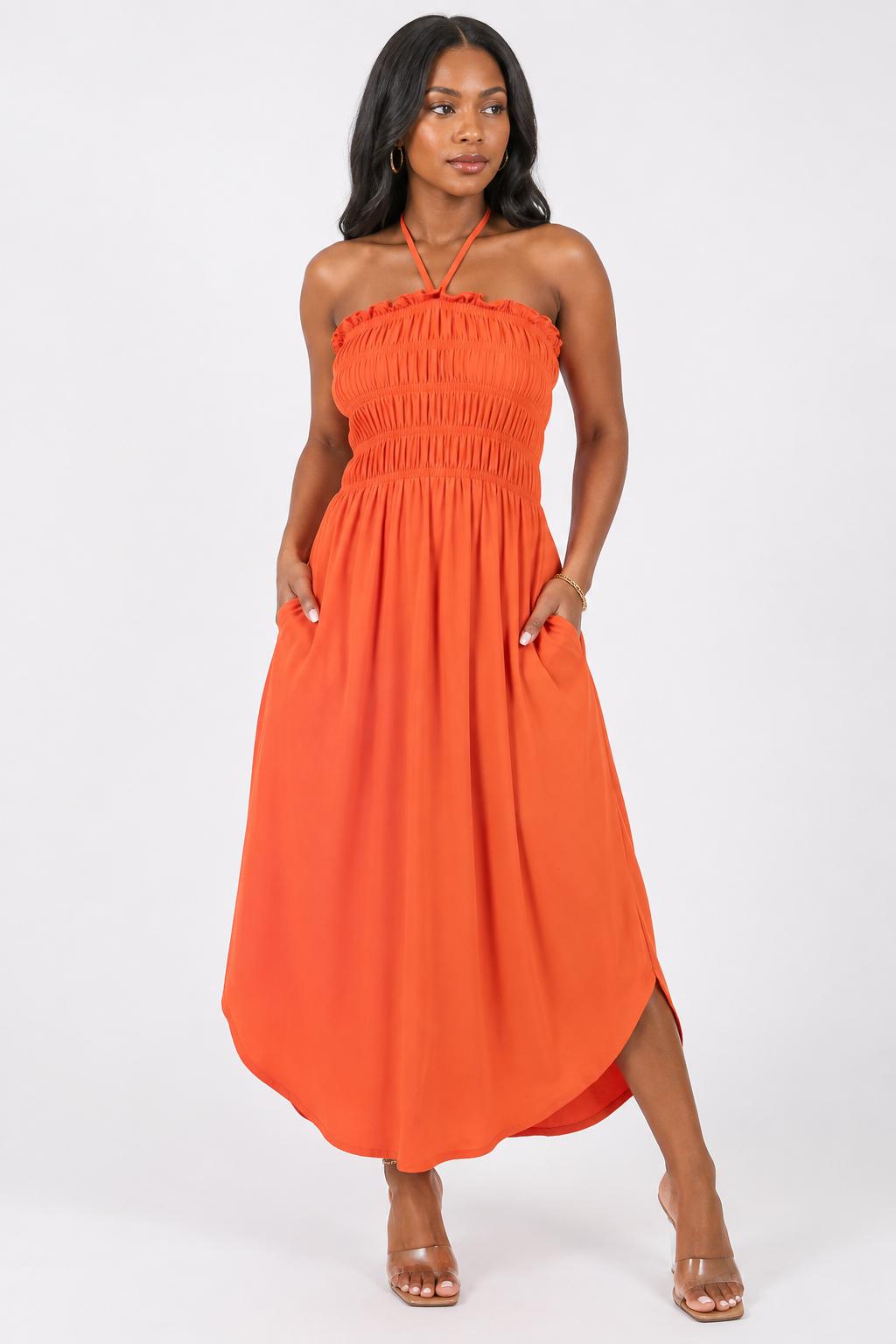 Orange Crush Maxi Dress