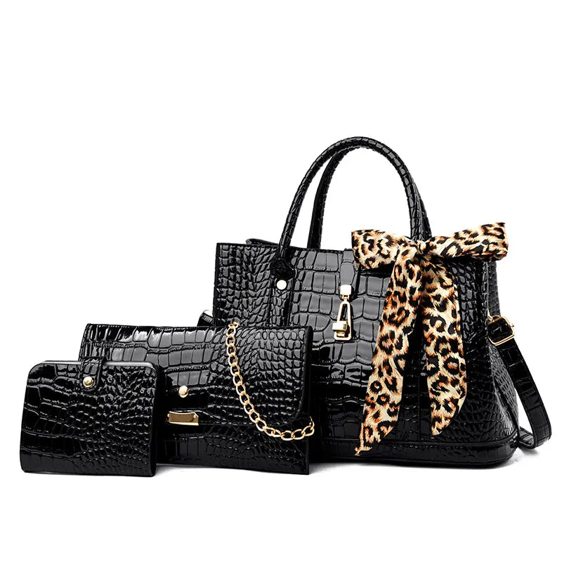 Croc Tote Bag Set