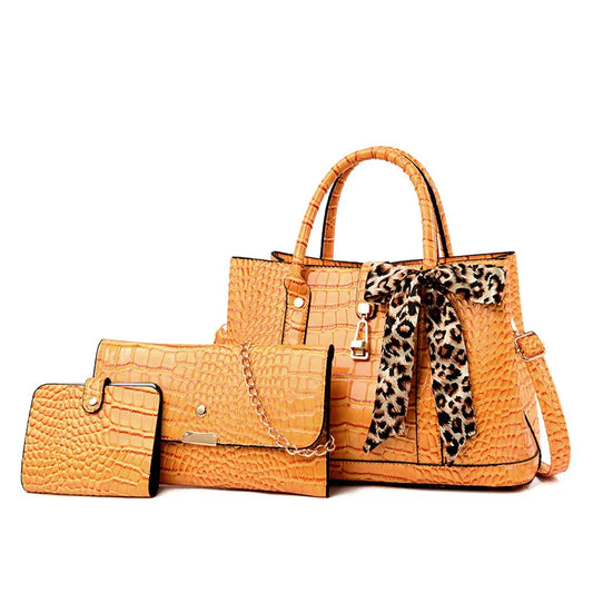 Croc Tote Bag Set